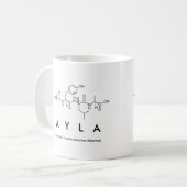 Aylaペプチド名mug コーヒーマグカップ (正面左)