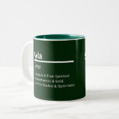 Ayla Personalized Name Coffee Mug ツートーンマグカップ (正面左)