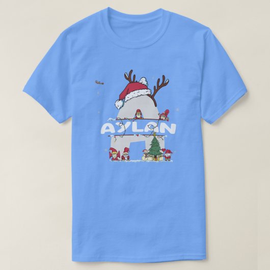 Aylan Christmasw Aylanクリスマスの名前おもしろい Tシャツ (デザイン正面)