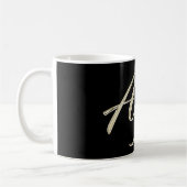 Aylin white gold Handwriting Tasse Kaffeetasse コーヒーマグカップ (左)