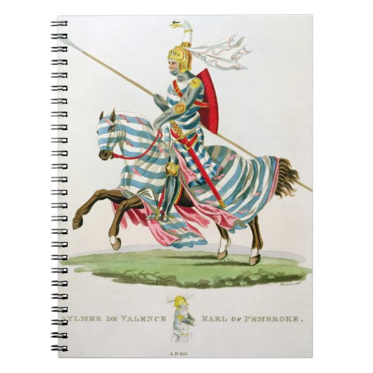 Aylmer de Valenceのペンブローク(1265年の伯爵か。- 1324年)、 ノートブック (正面)