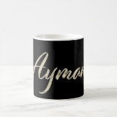 Ayman Name whitegold Tasse Teetasse Kaffeetasse コーヒーマグカップ (中央)