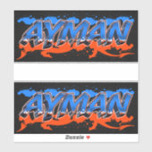 Ayman Vorname Name Graffiti Aufkleber Sticker シール (シート)