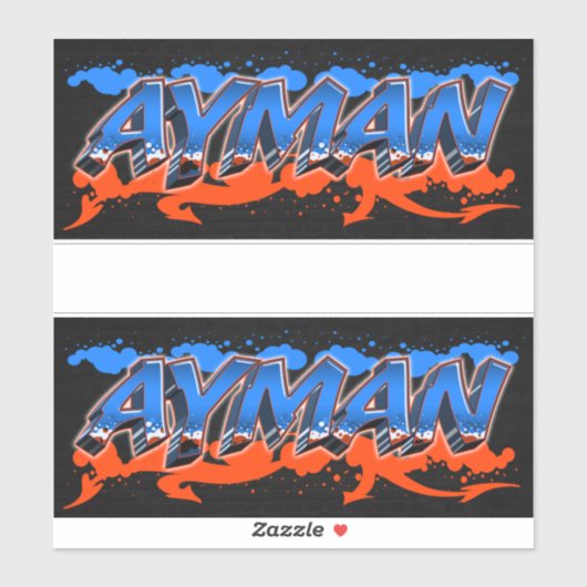 Ayman Vorname Name Graffiti Aufkleber Sticker シール (シート)
