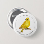 Ayme -  Goldammer aus Natlara 缶バッジ (正面&裏面)