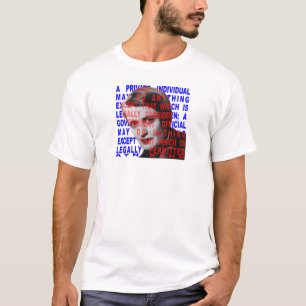 Aynのランドの引用文のワイシャツ Tシャツ