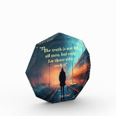 Ayn Rand引用文On The Truth (John Galt Image) フォトブロック (左)