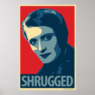 Ayn Rand – ショッフル: Obama CHOPE Parody Poster ポスター