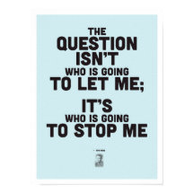 Ayn Rand Inspirational Quote - Philosophy Poster