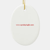 AynsleyのLa Bayadere セラミックオーナメント (裏面)