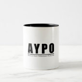 AYPOロゴマグ（白） ツートーンマグカップ (中央)