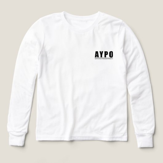AYPO 25-26シーズン限定ガールズスウェットシャツ (デザイン正面)