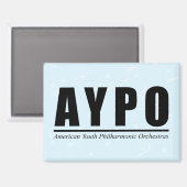 AYPO 25-26シーズン限定ブルーバックグランドマグネット マグネット (正面/裏面)