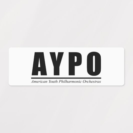AYPO Multiple Logo Labels ラベル (デザイン1)