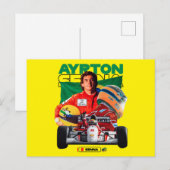 Ayrton Senna ポストカード (正面/裏面)