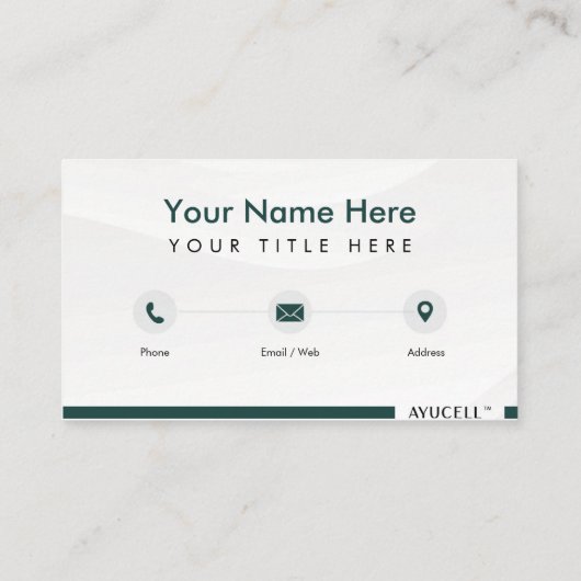 Ayucell名刺1 （編集可能） 名刺 (裏面)