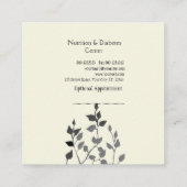 Ayurvedaの福利のエレガントな医学の健康の自然 予約カード (裏面)