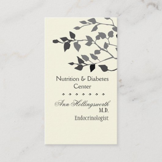 Ayurvedaの福利のエレガントな医学の健康の自然 予約カード (正面)