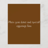 Ayurveda Yoga公共フライヤーロータスとOm チラシ (裏面)