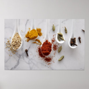 Ayurvedicの暖まるスパイス ポスター