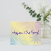 Ayyam私Haパーティの招待状の郵便はがき インビテーションポストカード (スタンド正面)