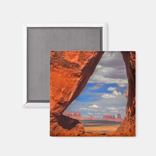 AZのモニュメントバレーへのロックウィンドウ マグネット (正面/裏面)