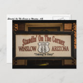 AZウィンスローの角に立つ。 ポストカード (正面/裏面)