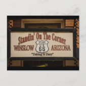 AZウィンスローの角に立つ。 ポストカード (正面)