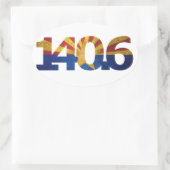 AZフラッグ長距離トライアスロンのステッカー 楕円形シール (バッグ)