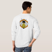 AZワーカーハチのワークシャツ Tシャツ (裏面フル)