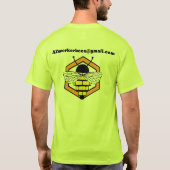 AZワーカーミツバチ安全作業シャツ Tシャツ (裏面)