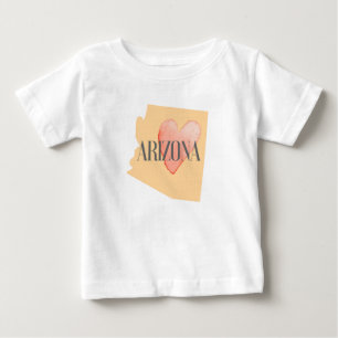 AZ内のハート ベビーTシャツ