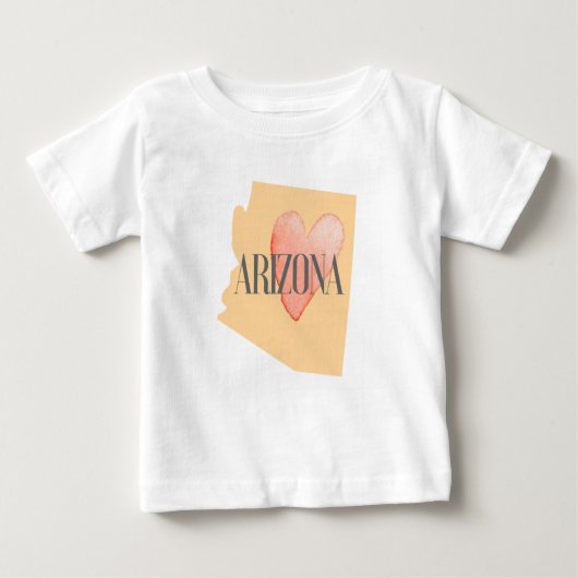 AZ内のハート ベビーTシャツ (正面)