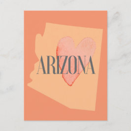 AZ内のハート ポストカード