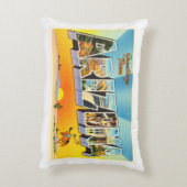 AZ古いヴィンテージ旅行記念品アリゾナ州 アクセントクッション (裏面(縦))