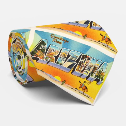 AZ古いヴィンテージ旅行記念品アリゾナ州 ネクタイ (ロール)