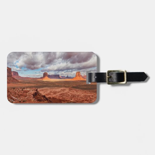 AZ州モニュメント·バレー·ランドスケープ ラゲッジタグ (正面横)