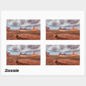 AZ州モニュメント·バレー·ランドスケープ 長方形シール (シート)