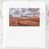 AZ州モニュメント·バレー·ランドスケープ 長方形シール (バッグ)