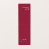 AZ深紅色レッドクリエイティブシンプルプレーントレンディー 名刺 (外部フラット)