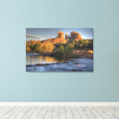 AZ，アリゾナ，セドナ，三日月レクリエーション3 キャンバスプリント (インサイチュ (ウッドフロア))