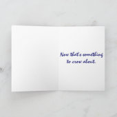 AZ – ルースターハッピーバースデーカード カード (内部)