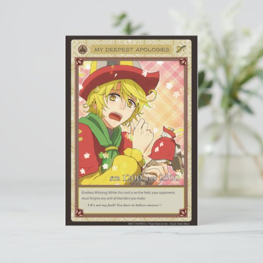 AZ card - My Deepest Apologies カード (スタンド正面)