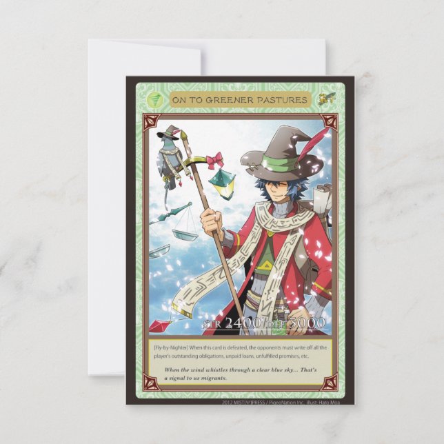 AZ card - On to Greener Pastures (正面)