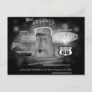 AZ Route 66からgiganticus headicus挨拶 ポストカード