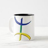 azaのtricoloreのkabyle ツートーンマグカップ (正面左)