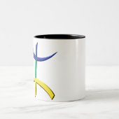 azaのtricoloreのkabyle ツートーンマグカップ (中央)