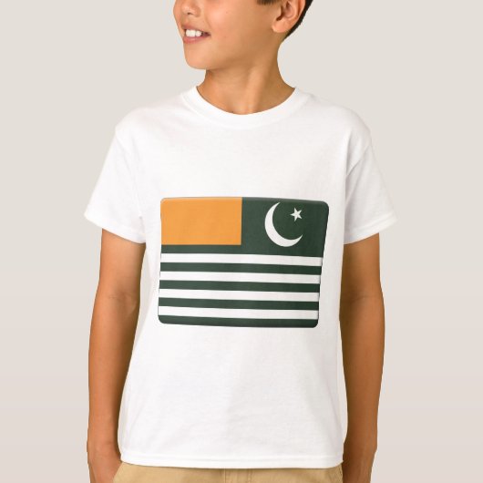 Azad Kashmirの旗は個人化なります Tシャツ (正面)