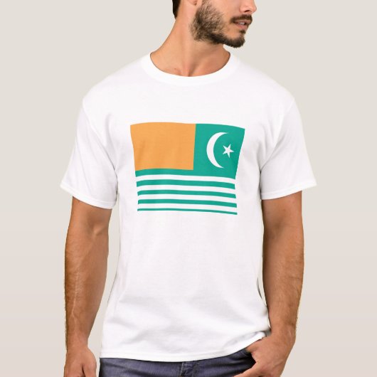 Azad Kashmirの旗 Tシャツ (正面)