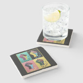 Azadi – マーブルストーンコースター ストーンコースター (横)